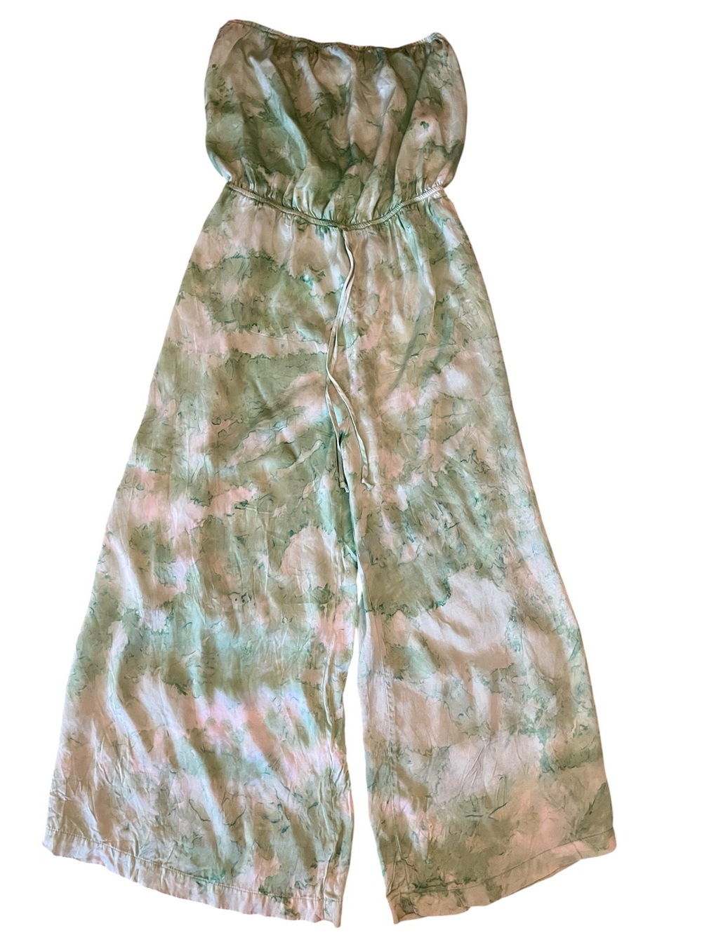 Rays for Days Jaden Jumper in Green and White Tie-Dye Pattern Size Medium